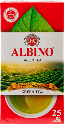 

Чай зеленый Альбино байховый 25 пакетиков 65 г