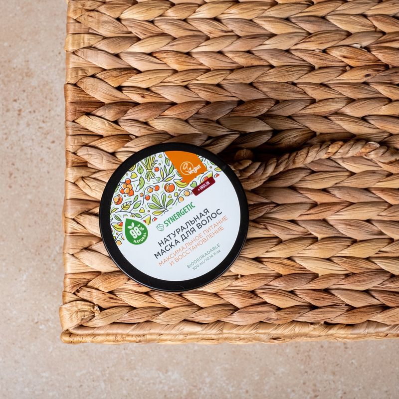 

Маска для волос Synergetic Максимальное питание и восстановление 300 мл