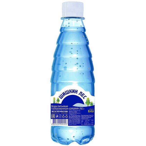 Вода Шишкин лес питьевая газированная, 400мл