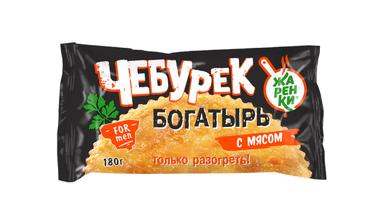 Чебурек Жарёнки Богатырь с мясом, 180 г
