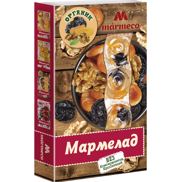 Мармелад желейный чернослив, курага, грецкий орех