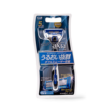 Станок бритвенный мужской с плавающей головкой и 5 лезвиями + 1 сменное лезвие, Kai, 1 шт., Япония