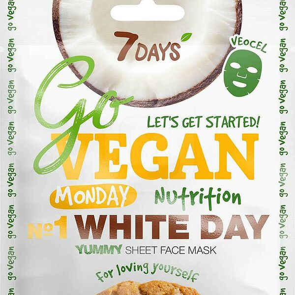Маска для лица 7days Тканевая Go vegan Monday
