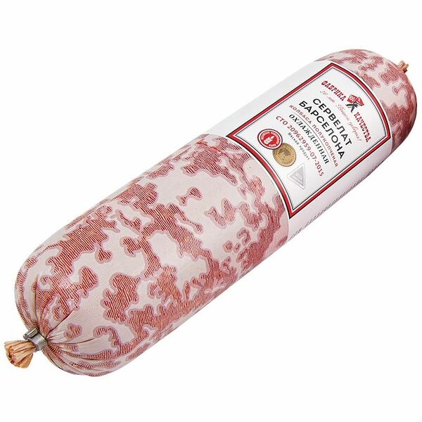 Колбаса полукопченая Фабрика Качества Сервелат Барселона