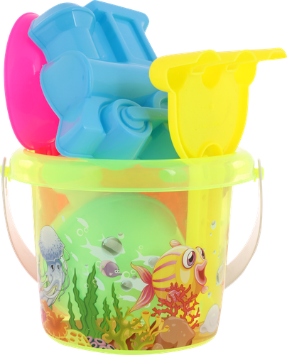

Набор игровой для песка Bigga Ведерко с формочками, 6 предметов Арт. CB935088