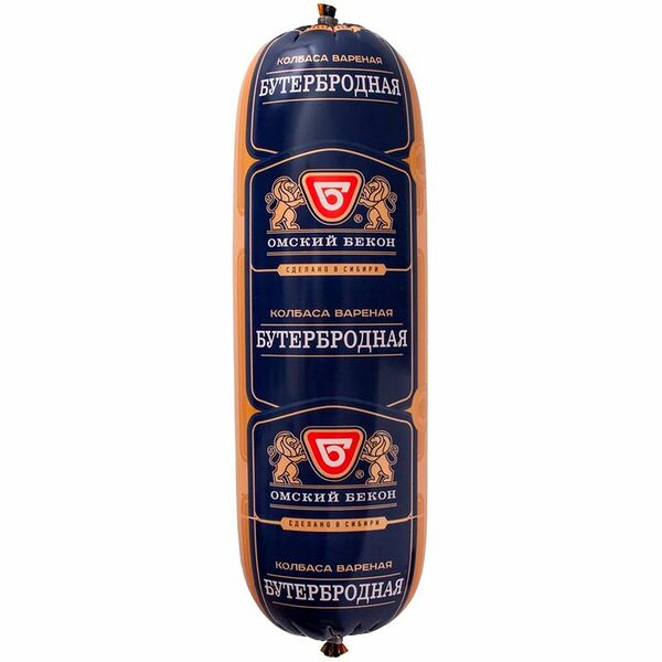 Колбаса ОМСКИЙ БЕКОН Бутербродная вареная вес 