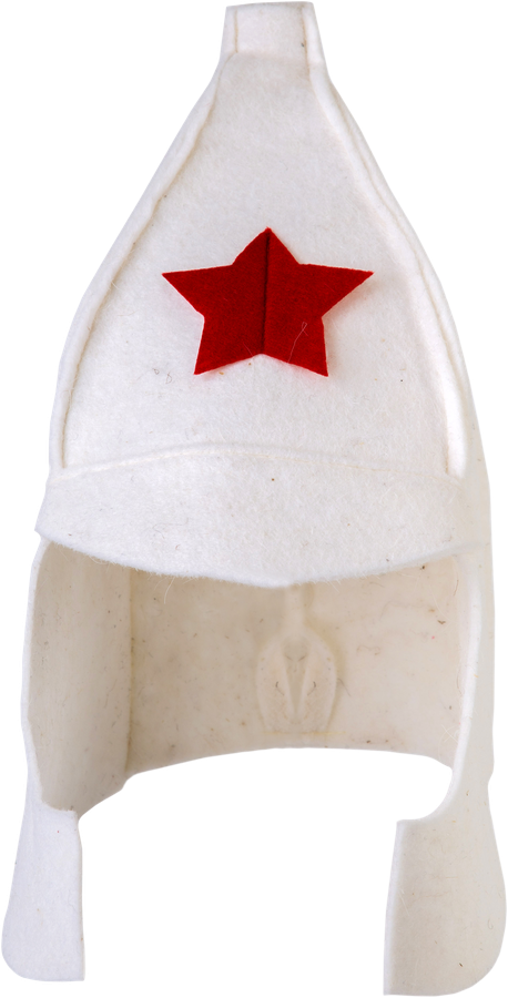 

Шапка банная ГЛАВБАНЯ Красноармейская белая, войлок, Арт. Б41402