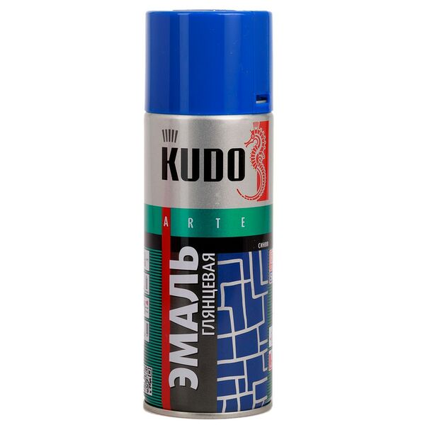 Краска-эмаль Kudo универсальная 1011, синяя, 520 мл