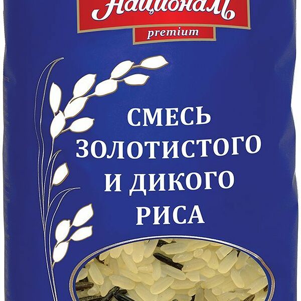 Рис Националь Смесь золотистого и дикого длиннозерный