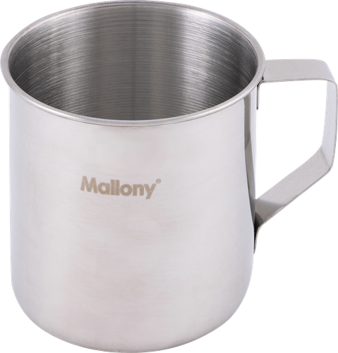 Кружка MALLONY Fonte 350мл, из нержавеющей стали с загнутыми краями, Арт. 003056