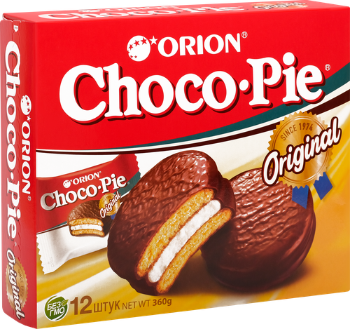

Бисквит Choco Pie Orion 12 шт. 360 г дизайн в ассортименте