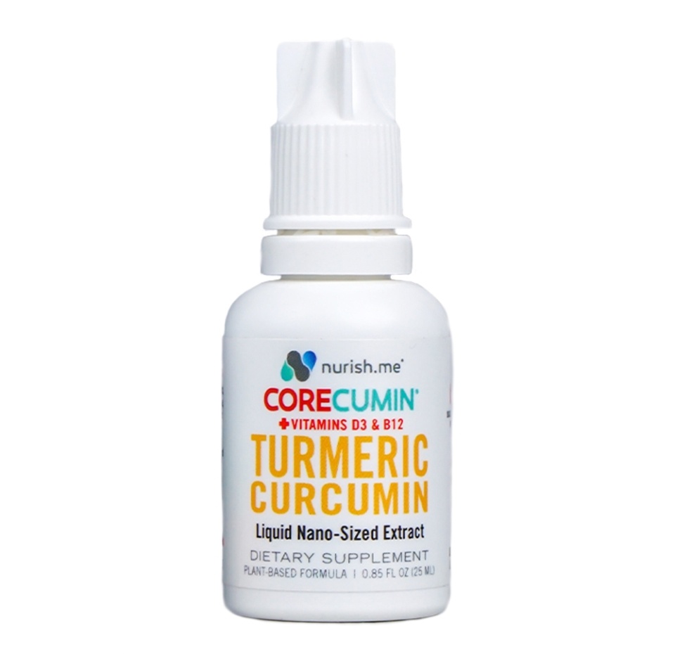 

Бад CoreCumin Turmeric Curcumin Куркумин с витаминами D3 и B12 25мл + подарок 10мл, США