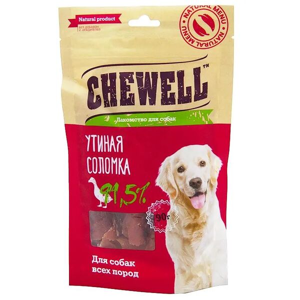 Лакомство для собак всех пород Утиная соломка