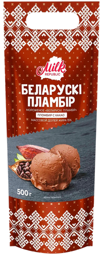 

Мороженое пломбир Айст-Бел Беларускi пламбiр с какао 500 г
