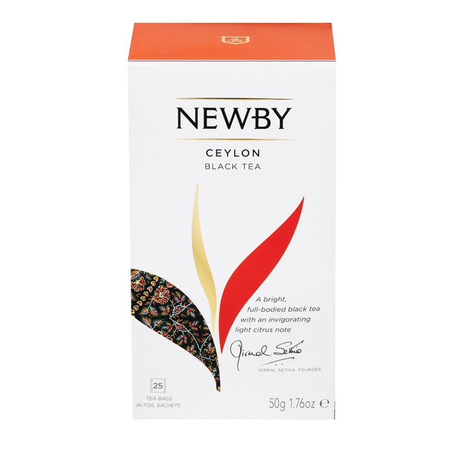 

Чай черный Newby Ceylon 25 шт. х 2 г