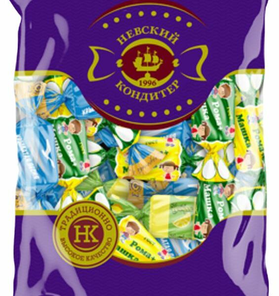 Конфеты Невский кондитер Микс Рома+Машка, Цитрон, Крылатая песня глазированные