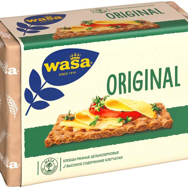 Хлебцы ржаные цельнозерновые Wasa Original