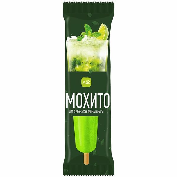Фруктовый лёд Полярис Мохито с лаймом и мятой, 60г