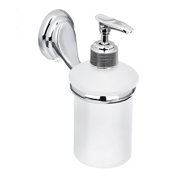 Sonwelle дозатор настенный с креплением, хром, стекло
