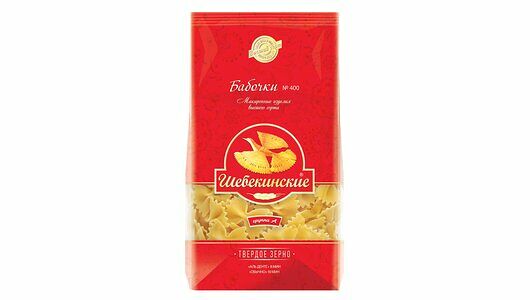 Макароны Шебекинские Бабочки группа А, высший сорт 350г