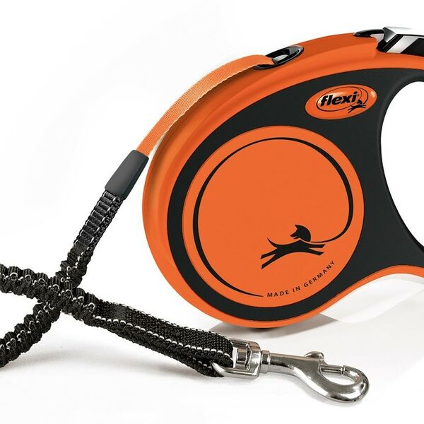 Flexi рулетка Xtreme M до 35 кг (5 м лента) M, Оранжевый