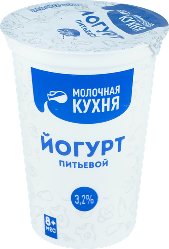 

Йогурт питьевой детский Молочная кухня с 8 месяцев 3.2%, 240 г