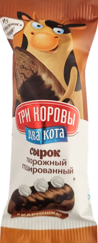 

Сырок творожный Три Коровы Два Кота глазированный картошка 16.5% 40 г