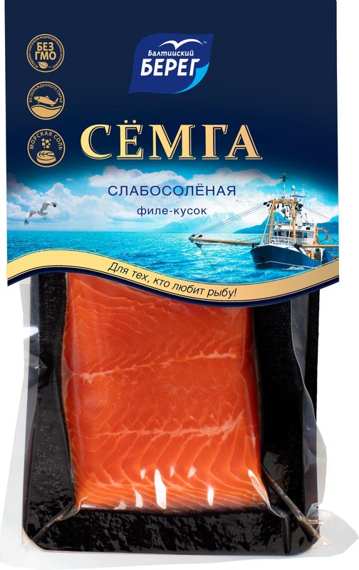 

Семга филе-кусок с кожей Балтийский берег атлантический слабосоленый 200 г