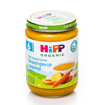 Крем-суп овощной HiPP Organic с индейкой, с 6 месяцев