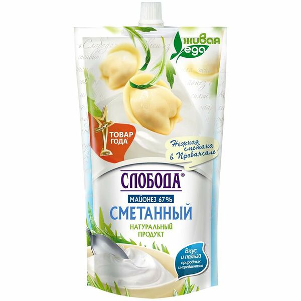 Майонез Слобода Провансаль сметанный 67%, 400г