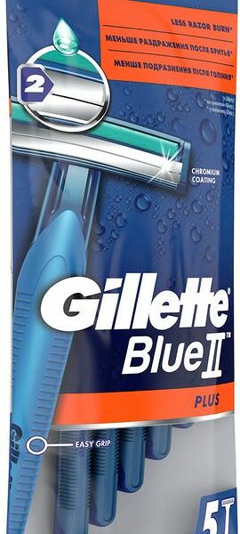 Бритва Gillette Blue II Plus одноразовая, 5шт