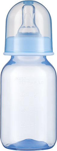 Бутылочка для кормления ПОМА 125–140мл, с широким горлом, с 0 месяцев, Арт. 7210