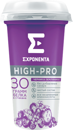 

Напиток кисломолочный Exponenta high-pro черника-земляника 250 г