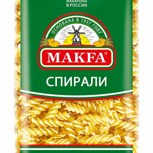 Макароны Makfa Спирали, 450г