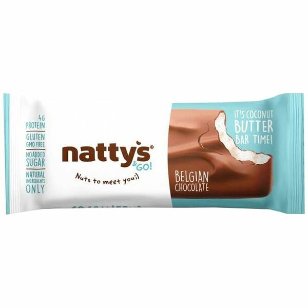 Батончик Nattys&Go Coconattys шоколадный с мякотью кокоса, 45г