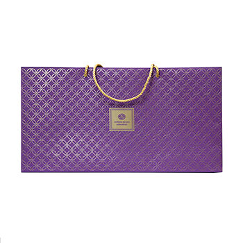 Пакет подарочный Азбука вкуса Selection фиолетовый 44х23х5,5 см.