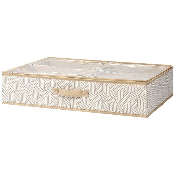 Кофр для хранения обуви, 6 секций (съемные перегородки), 60 х 40 х 12 см