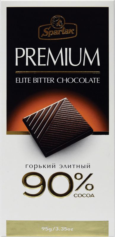 

Шоколад горький Спартак 90% какао 95 г