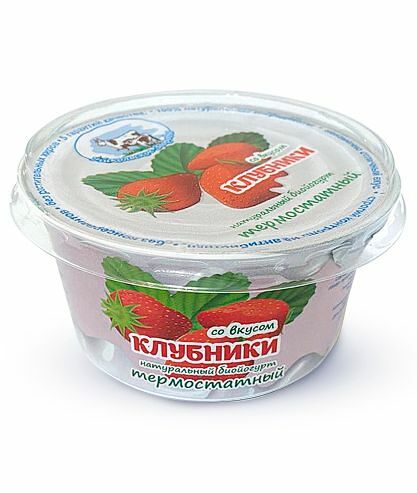 Биойогурт Никольское здоровье термостатный со вкусом клубники 2.5% 130г