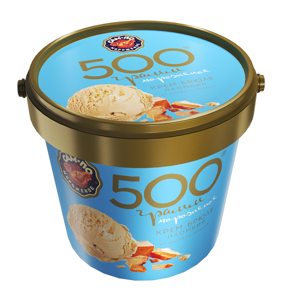 Мороженое Сам-По 500 грамм Пломбира пломбир крем-брюле БЗМЖ