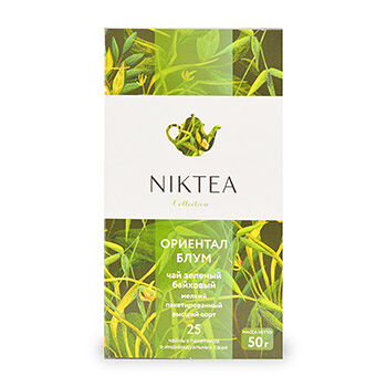 Чай Niktea Oriental Bloom зеленый, 25 пакетиков 50г