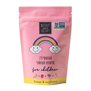 Чайный напиток Nature’s own factory гречишный для детей Банан и клубника 75 г
