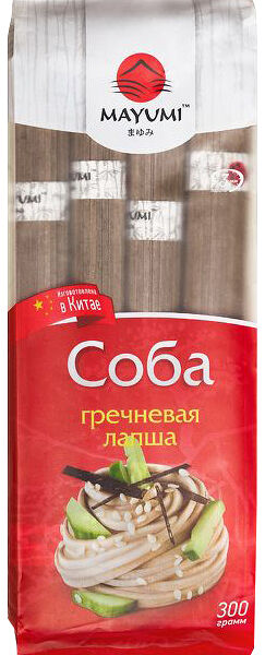 Лапша MAYUMI гречневая Соба