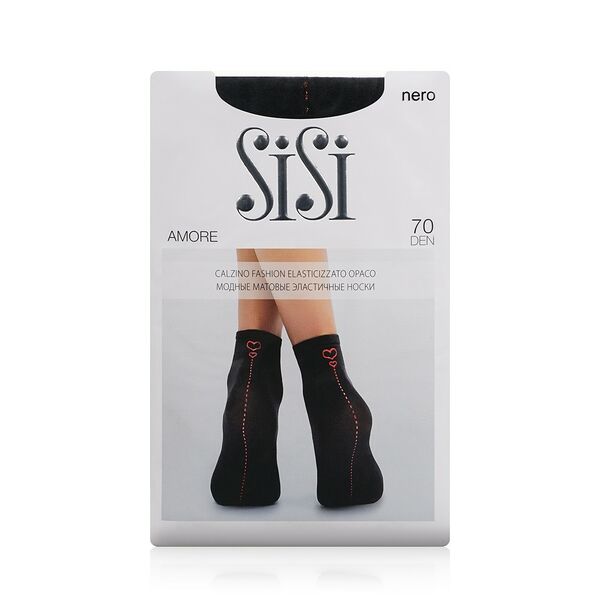 Женские матовые носки Sisi Amore 70den Nero