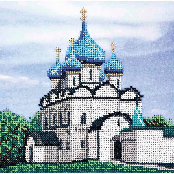 З-108 Набор для вышивания бисером Созвездие 'Суздальский кремль' 20*20 см