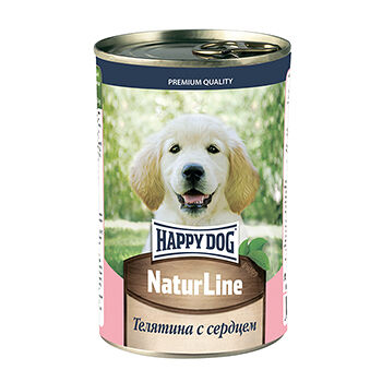 Happy Dog Nature Line консервы для щенков Телятина и сердце