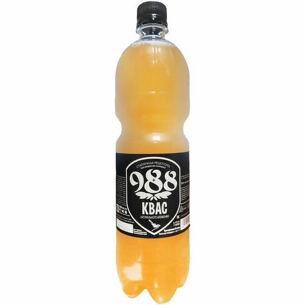 Квас 988 нефильтрованный неосветленный 1л