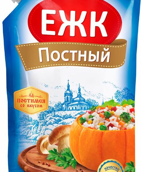 Соус майонезный ЕЖК Постный 55% 200 мл