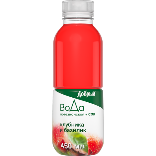 

Добрый Вода + Сок с клубникой и базиликом 450 мл
