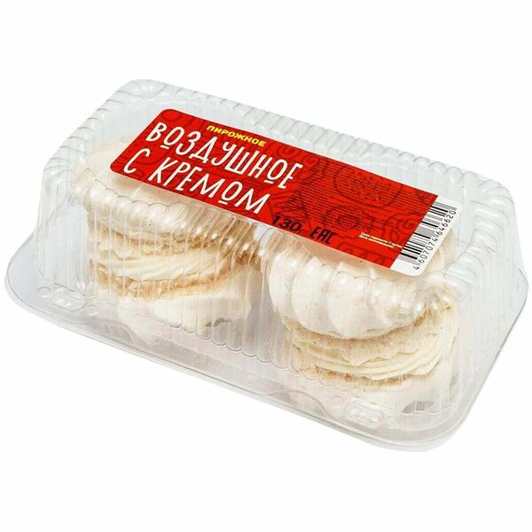 Пирожное воздушное Владимирский продукт с кремом